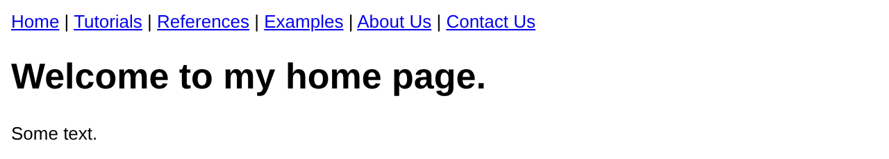 Browser output