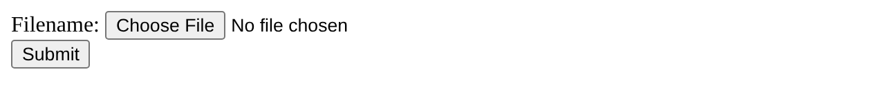Browser output