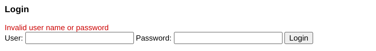 Browser output